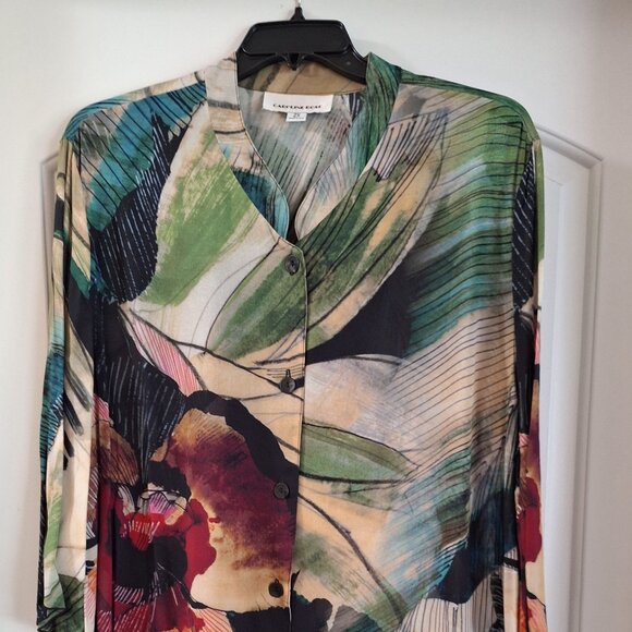 CAROLINE ROSE – Plus size—2X-Blouse - Picture 1 of 4